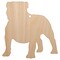 Bulldog English British Dog Solid Unfinished Craft Wood Holiday Christmas Tree DIY Pre-Drilled Ornament